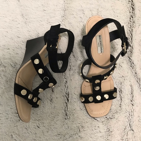 Authentic Balenciaga studded wedge Sandals - Picture 14 of 14